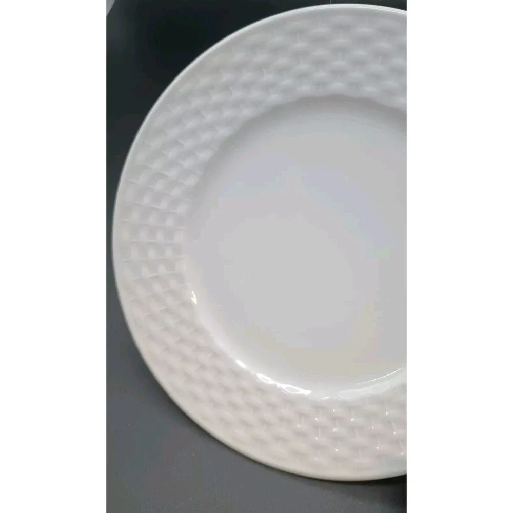 4 Mitterteich German Porcelain Bread & Butter Plates Dessert Appetizer Weave